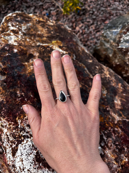 Imperfectly Perfect Onyx Ring