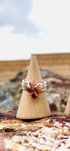 Forever Ring Raw Red Quartz