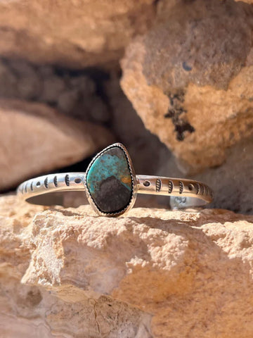 Aztec Cuff with Turquoise