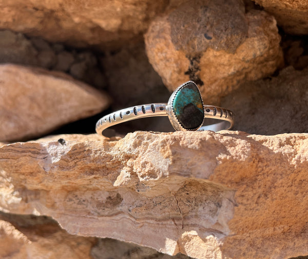 Aztec Cuff with Turquoise