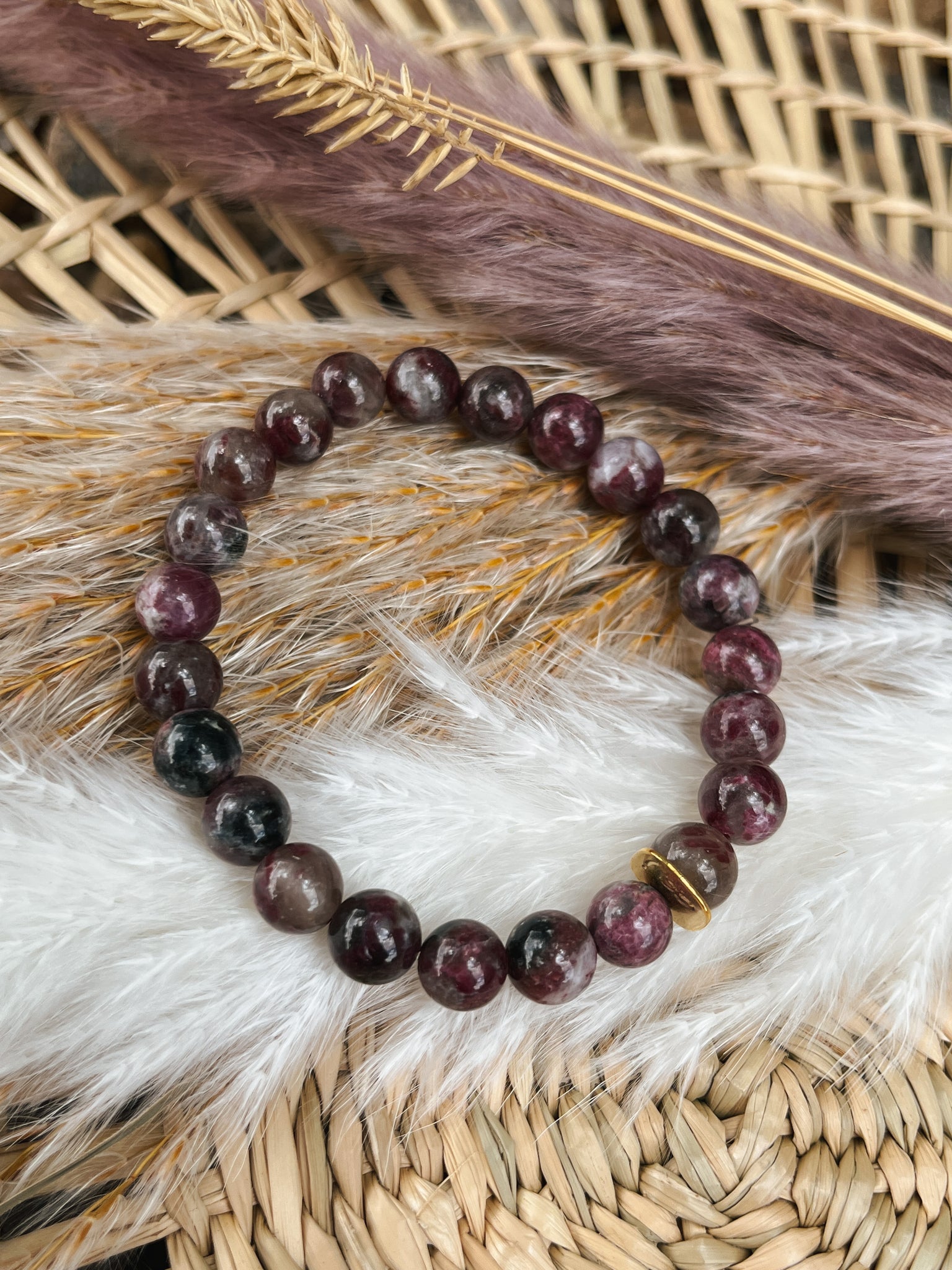 Women's Ruby Red Madagascar Eudialyte Bracelet