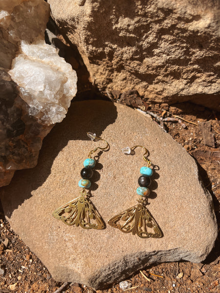 Lunar Moth earrings