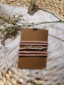 Suede & Quartz Choker/Bracelet