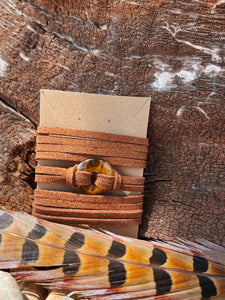 Suede and Tiger Eye Choker/Bracelet