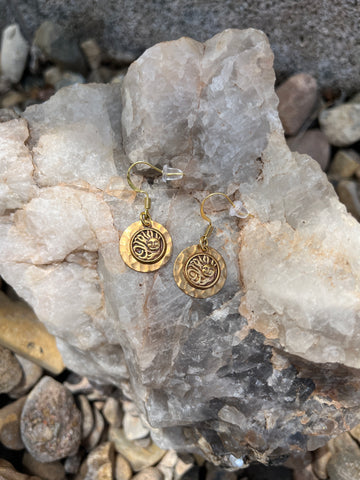 Textured Sun earrings